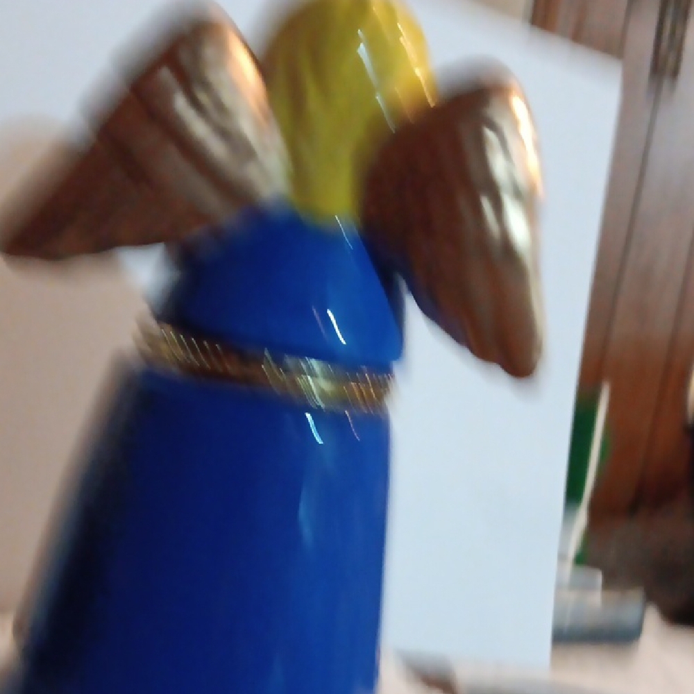 Celestial Blue and Gold Angel Decor with Star Accents - Picture 5 of 6